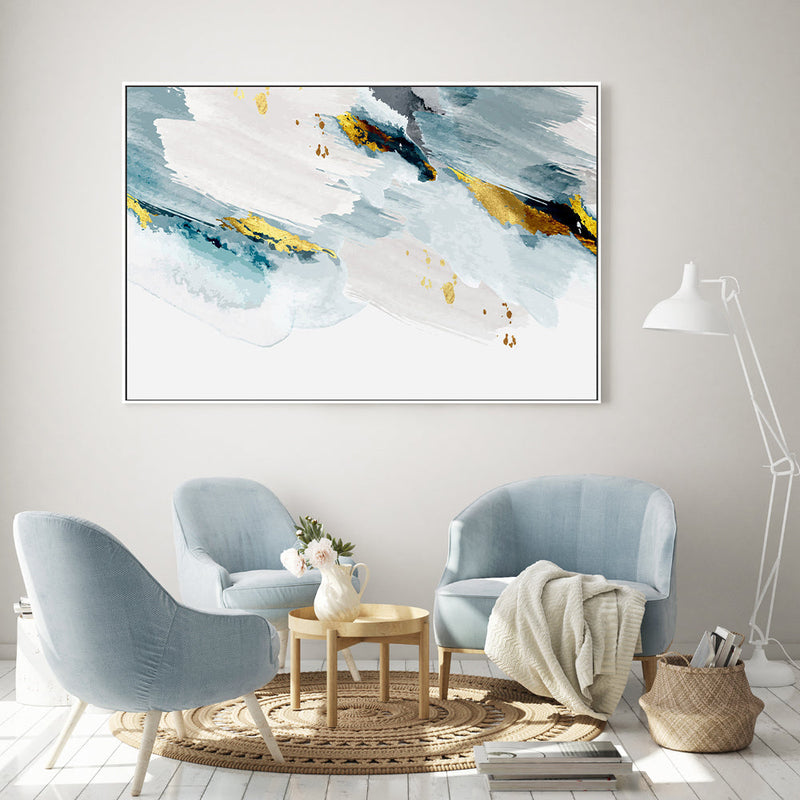 wall-art-print-canvas-poster-framed-Golden Avalanche, Style B-GIOIA-WALL-ART