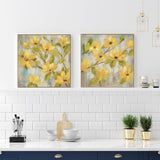 wall-art-print-canvas-poster-framed-Golden Bloom, Set Of 2-by-Silvia Vassileva-Gioia Wall Art