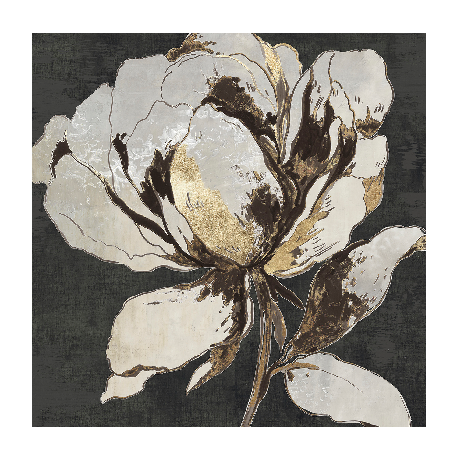 wall-art-print-canvas-poster-framed-Golden Flower, Style A & B, Set Of 2 , By Asia Jensen-9