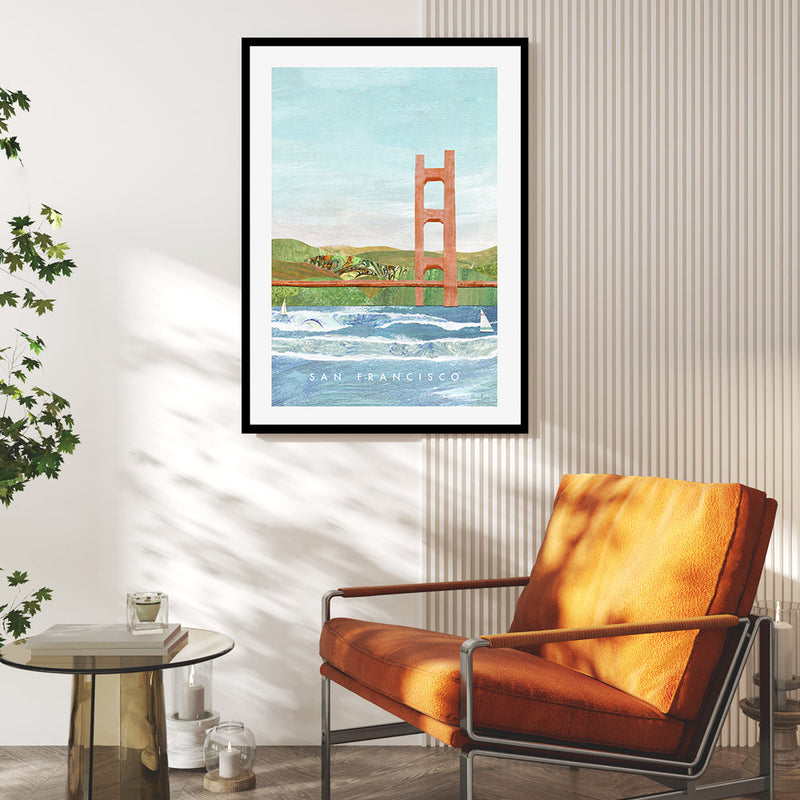 wall-art-print-canvas-poster-framed-Golden Gate Bridge, San Francisco, United States , By Henry Rivers-GIOIA-WALL-ART