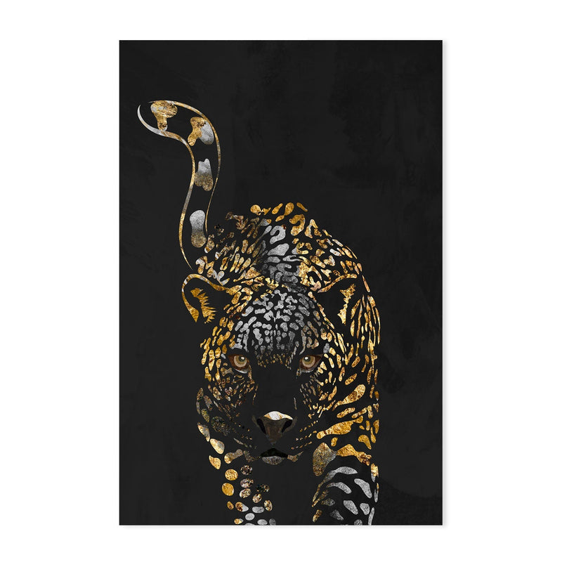 wall-art-print-canvas-poster-framed-Golden Jaguar, Style A , By Sarah Manovski-GIOIA-WALL-ART