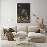 wall-art-print-canvas-poster-framed-Golden Jaguar, Style B , By Sarah Manovski-GIOIA-WALL-ART