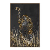 wall-art-print-canvas-poster-framed-Golden Jaguar, Style B , By Sarah Manovski-GIOIA-WALL-ART