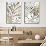 wall-art-print-canvas-poster-framed-Golden Palms, Style A & B, Set Of 2 , By Bella Eve-2