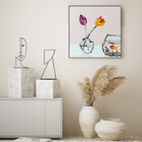 wall-art-print-canvas-poster-framed-Goldfish And Tulips , By Angela Hawkey-7