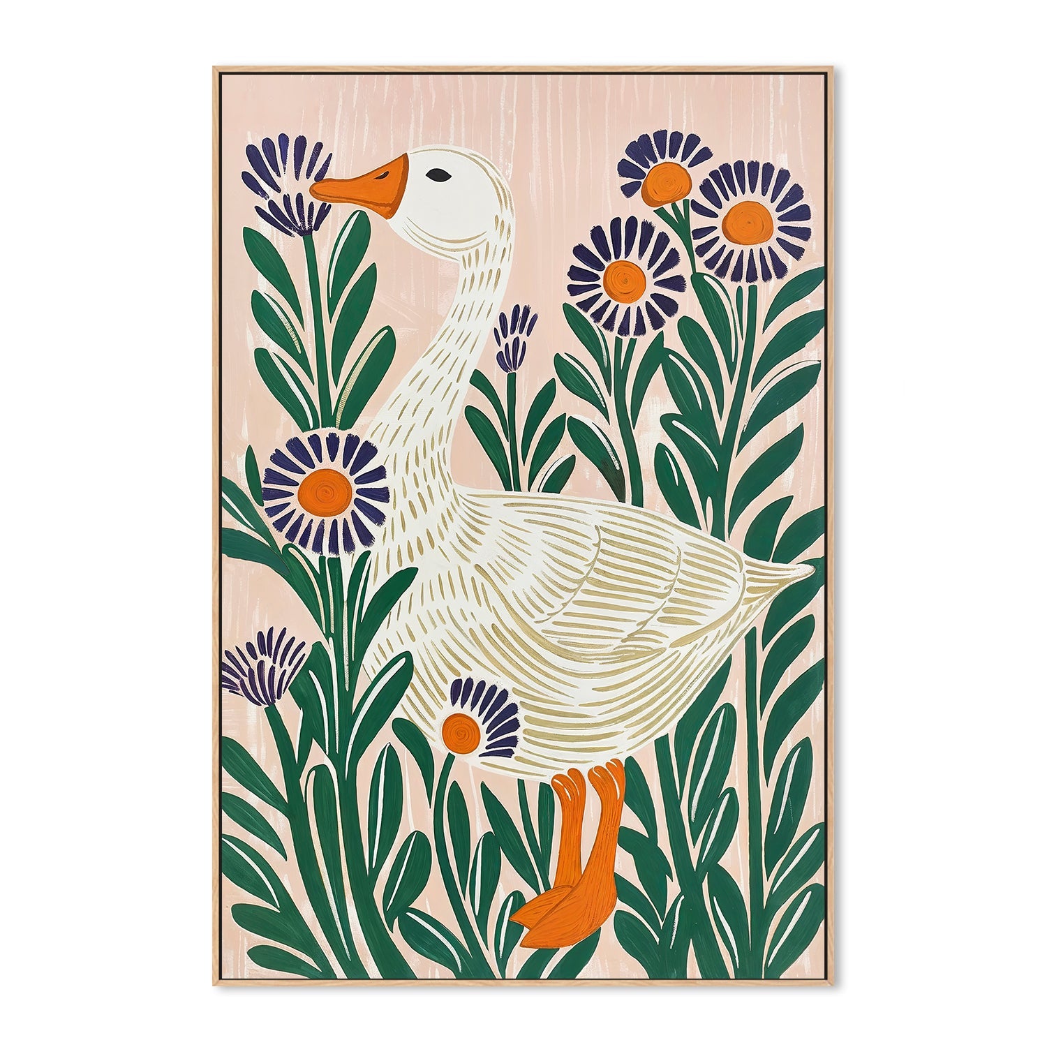 wall-art-print-canvas-poster-framed-Goose , By Lady Hana-5