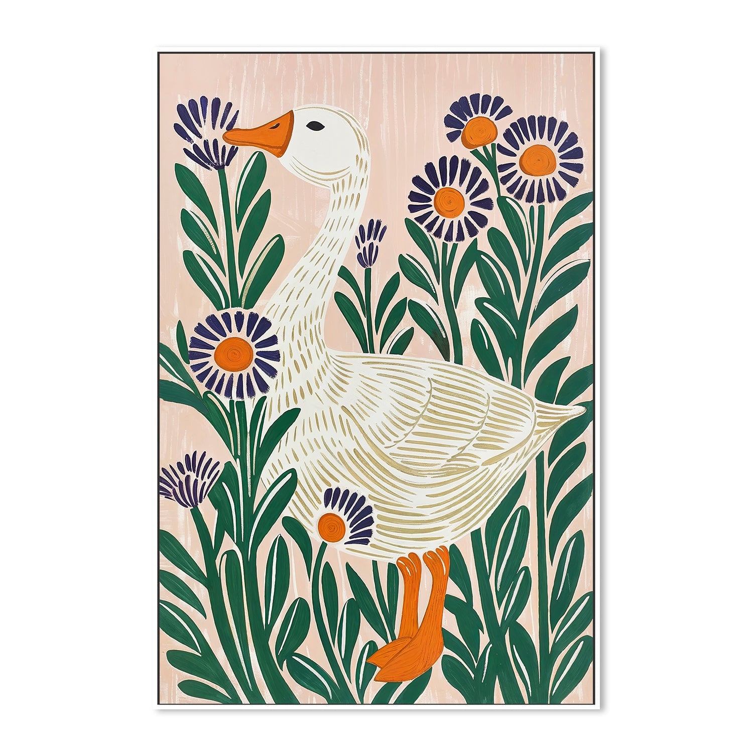wall-art-print-canvas-poster-framed-Goose , By Lady Hana-6
