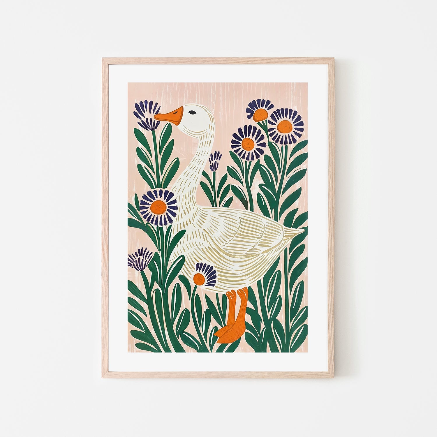 wall-art-print-canvas-poster-framed-Goose , By Lady Hana-7