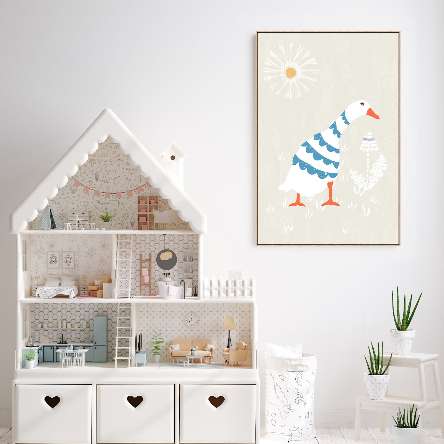 wall-art-print-canvas-poster-framed-Goslings In The Sunshine-7