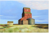 wall-art-print-canvas-poster-framed-Grain Elevator In The Evening Sun , By Ieva Baklane-GIOIA-WALL-ART
