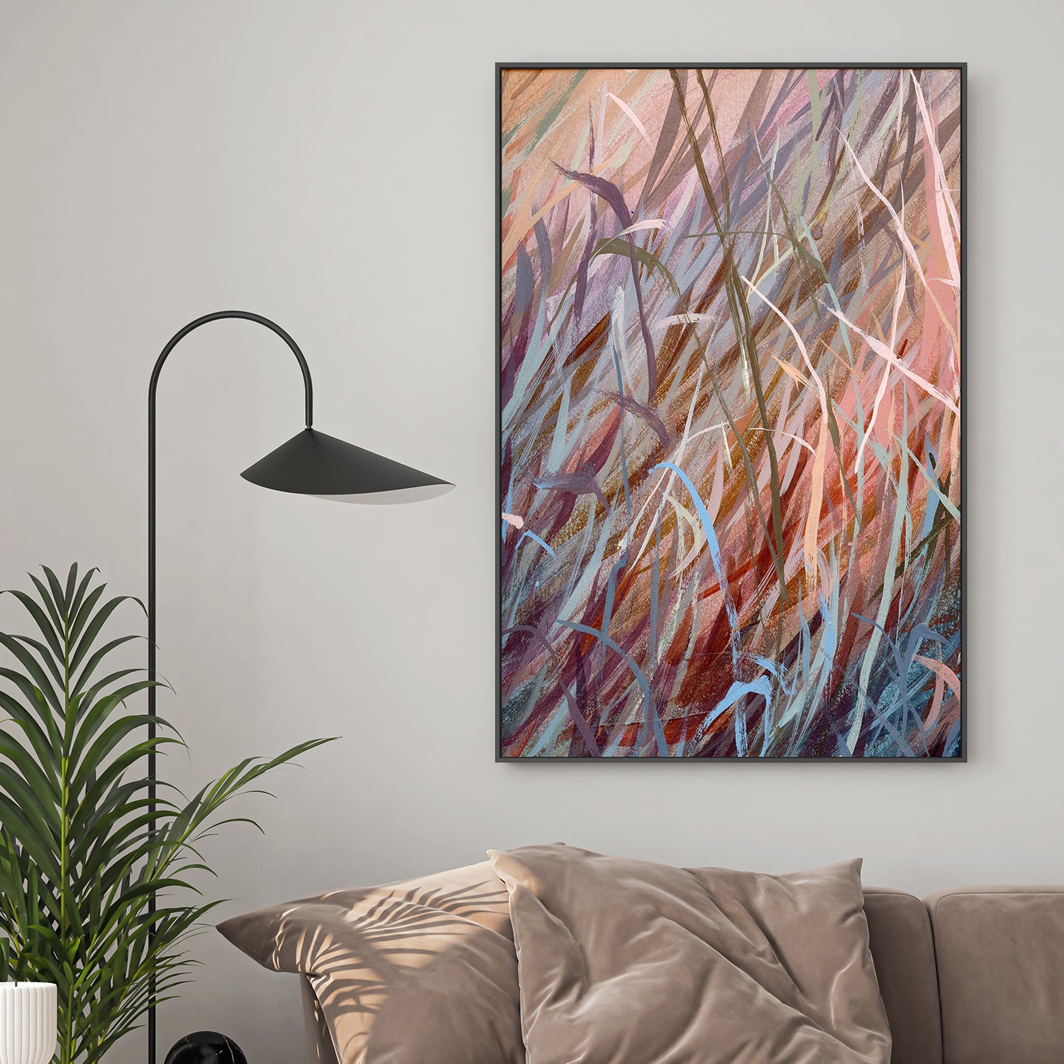 wall-art-print-canvas-poster-framed-Grassy browns-2