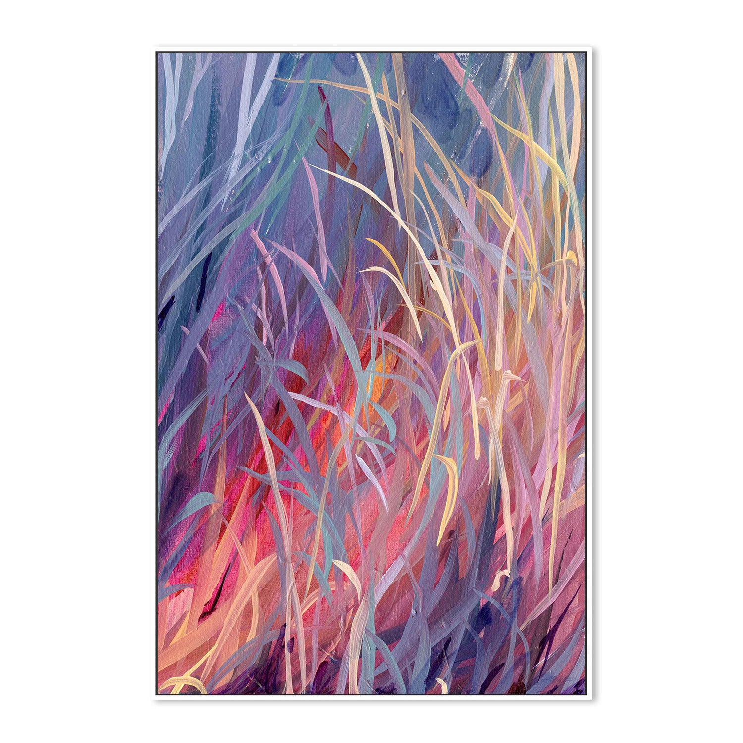 wall-art-print-canvas-poster-framed-Grassy Magenta-5