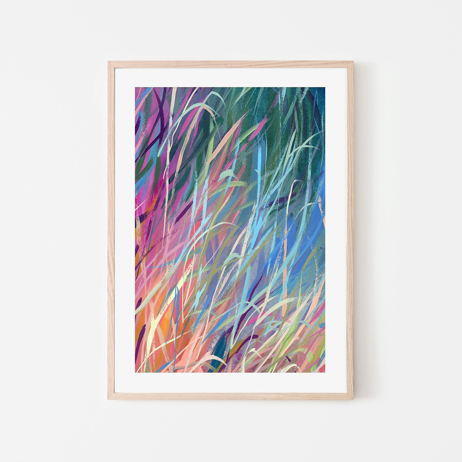 wall-art-print-canvas-poster-framed-Grassy neons-6