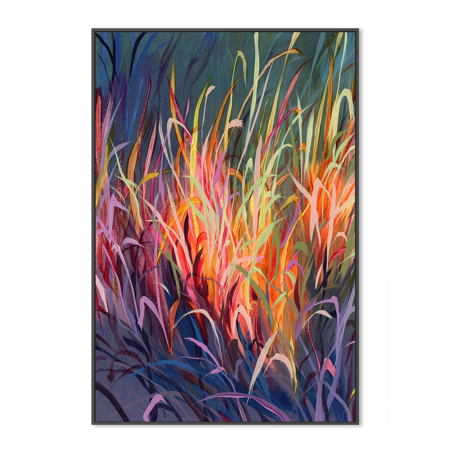 wall-art-print-canvas-poster-framed-Grassy Study, Style C-3