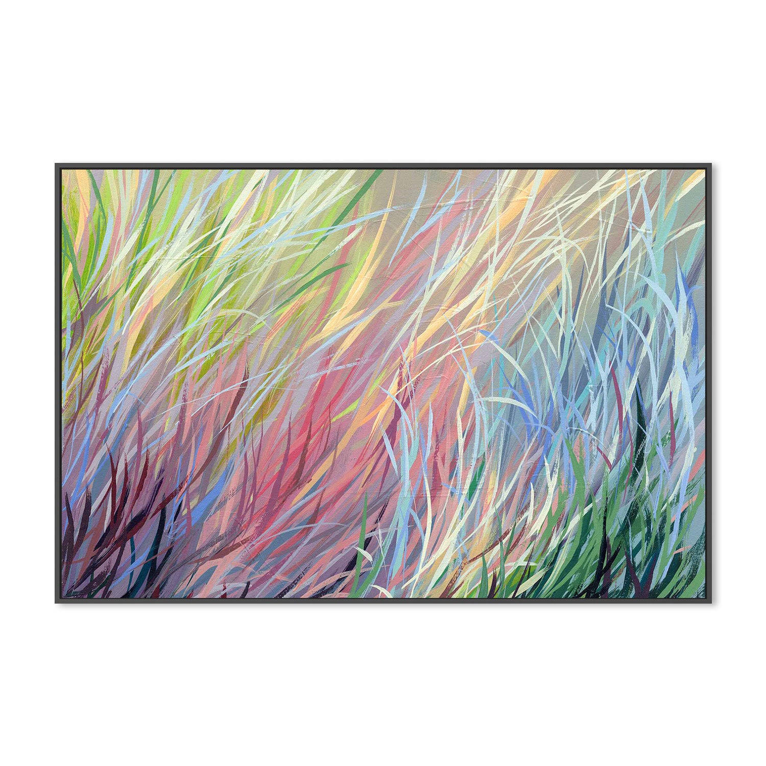 wall-art-print-canvas-poster-framed-Grassy Study, Style D-3