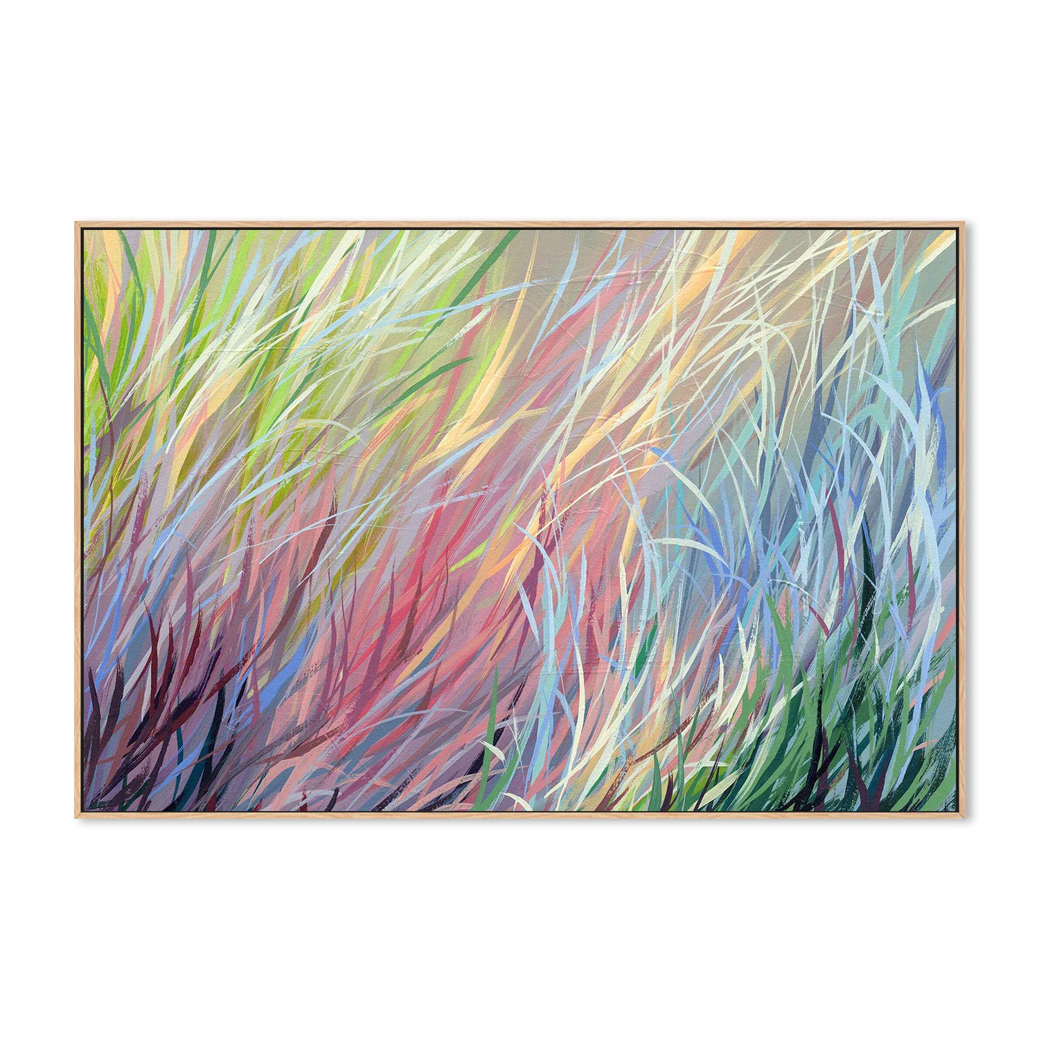 wall-art-print-canvas-poster-framed-Grassy Study, Style D-4