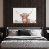 wall-art-print-canvas-poster-framed-Great Hair Don'T Care Yak, Highland Cow, Soft Tone-by-Gioia Wall Art-Gioia Wall Art