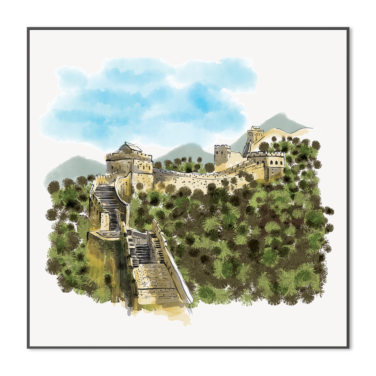 wall-art-print-canvas-poster-framed-Great Wall-3