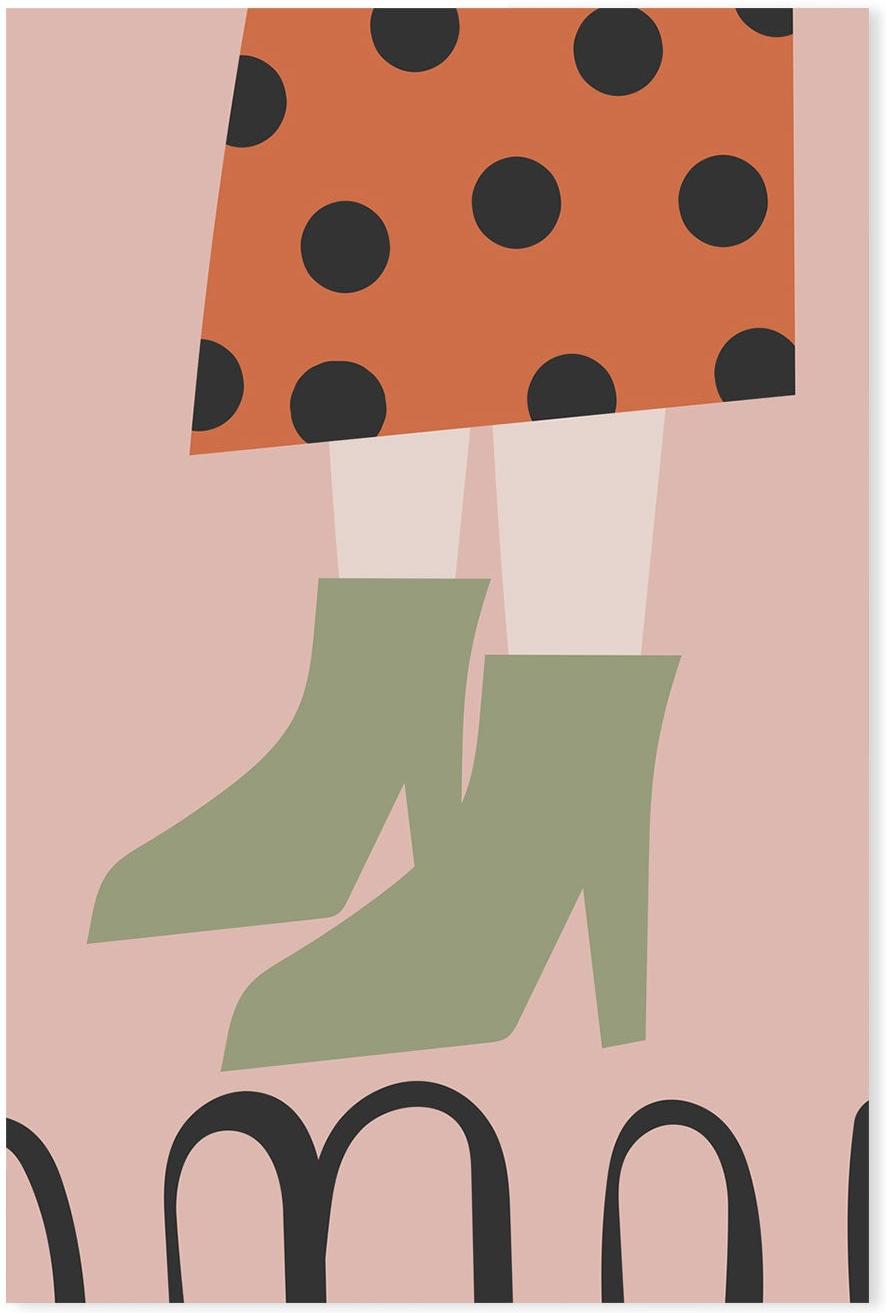 wall-art-print-canvas-poster-framed-Green Boots-GIOIA-WALL-ART