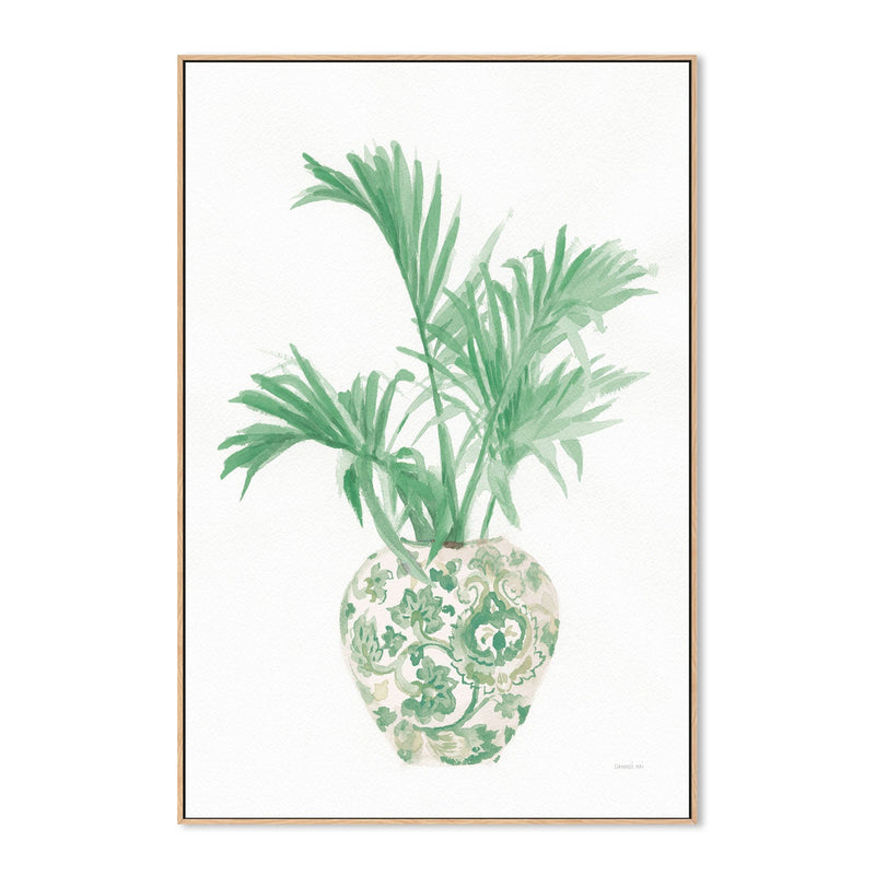 wall-art-print-canvas-poster-framed-Green Chinoiserie, Style A , By Danhui Nai-GIOIA-WALL-ART