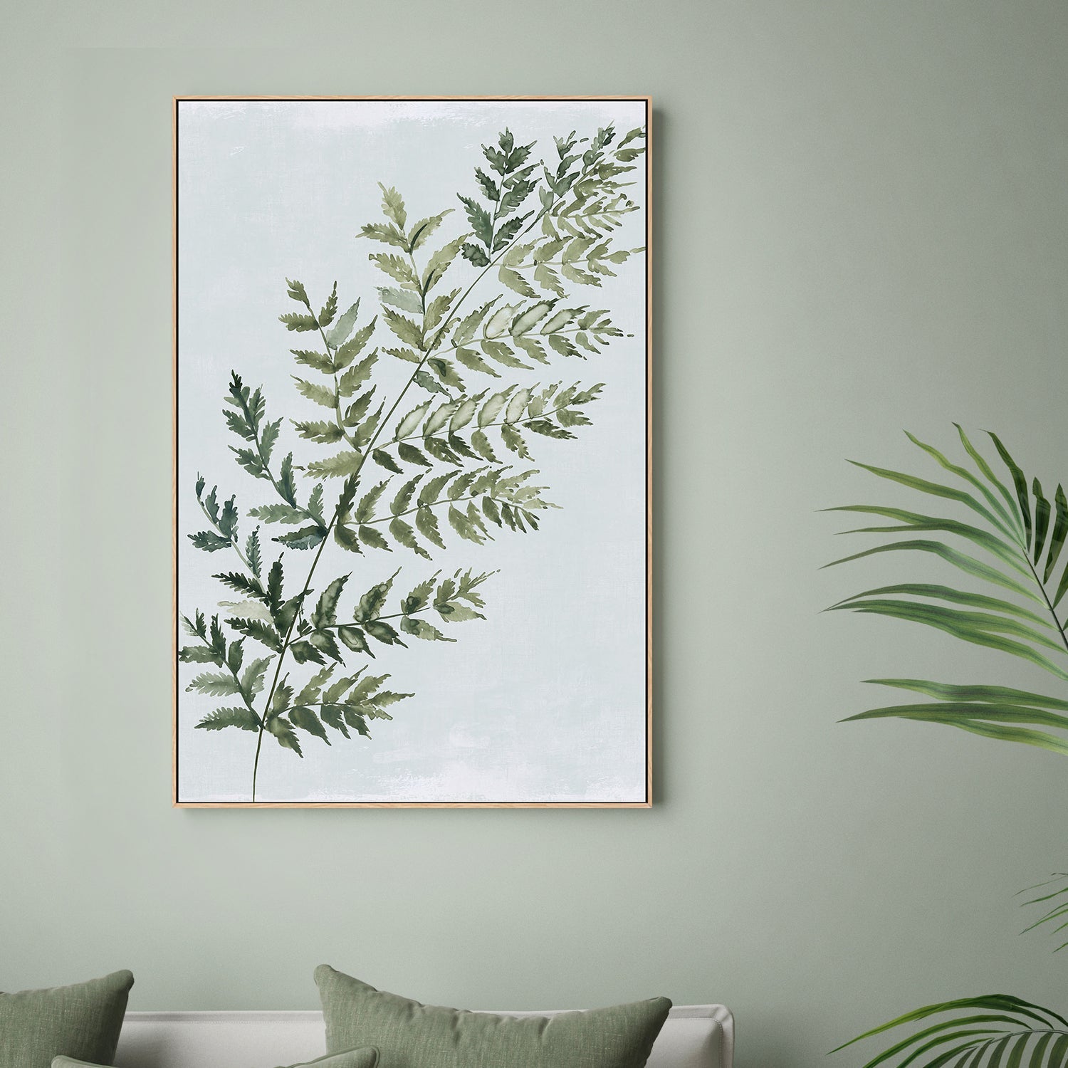 wall-art-print-canvas-poster-framed-Green Fern, Style A , By Asia Jensen-2
