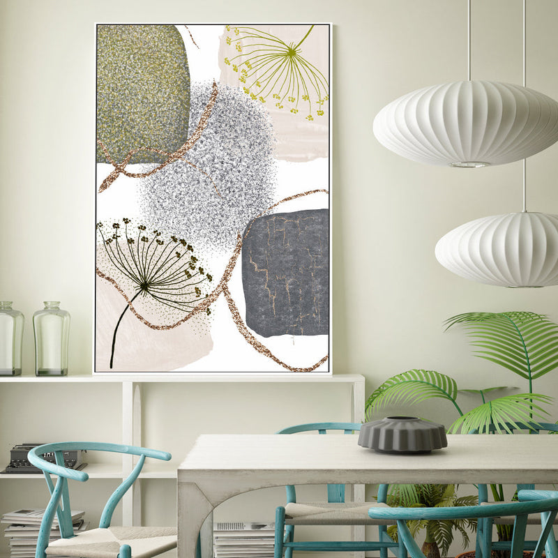 wall-art-print-canvas-poster-framed-Green Grey, Style C , By Sally Ann Moss-GIOIA-WALL-ART
