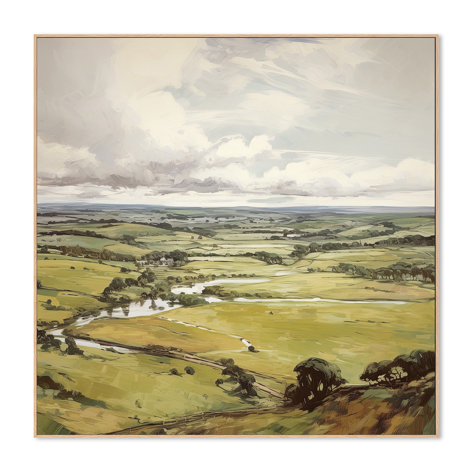 wall-art-print-canvas-poster-framed-Green Hill Vista , By Raymond Powers-4