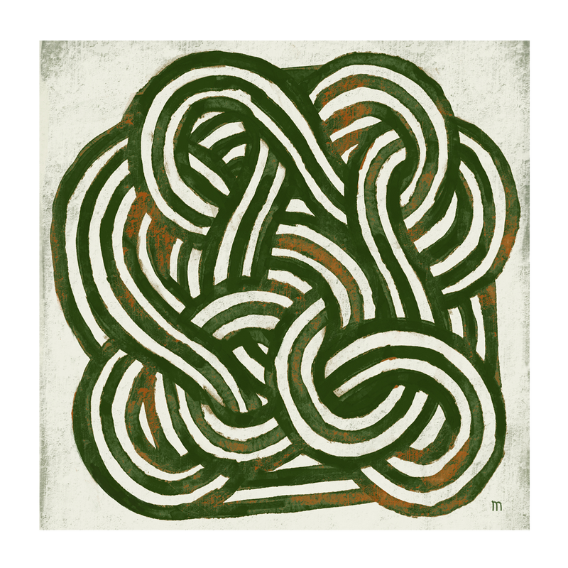 wall-art-print-canvas-poster-framed-Green Knot , By Marco Marella-1