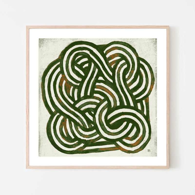wall-art-print-canvas-poster-framed-Green Knot , By Marco Marella-6