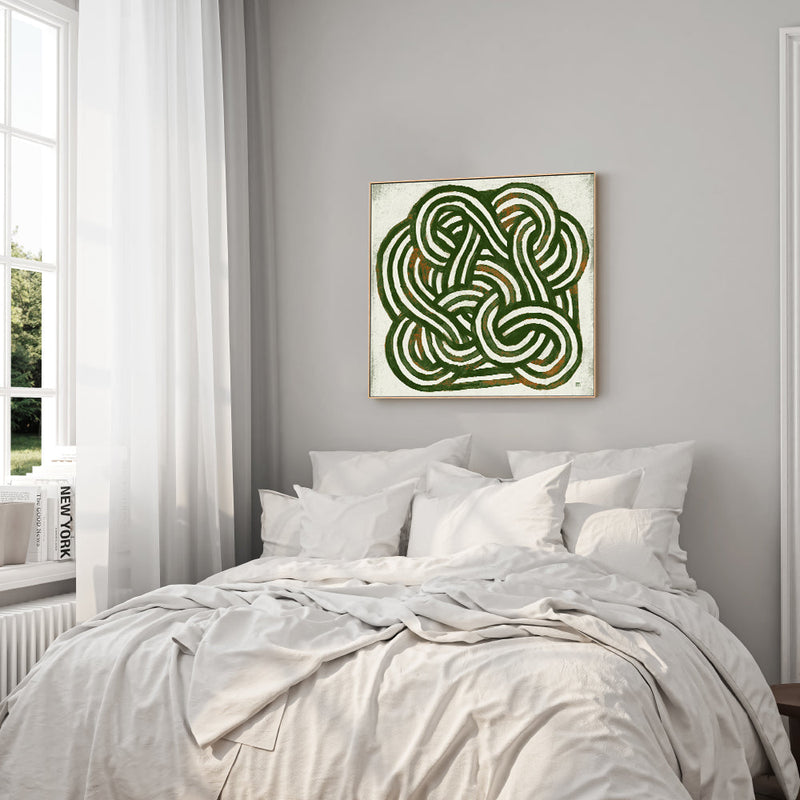 wall-art-print-canvas-poster-framed-Green Knot , By Marco Marella-7