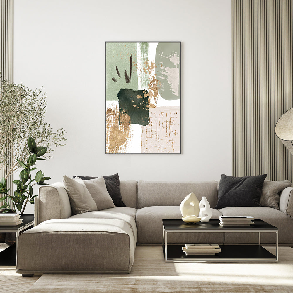 wall-art-print-canvas-poster-framed-Green of Curiosity, Style C , By Sally Ann Moss-2