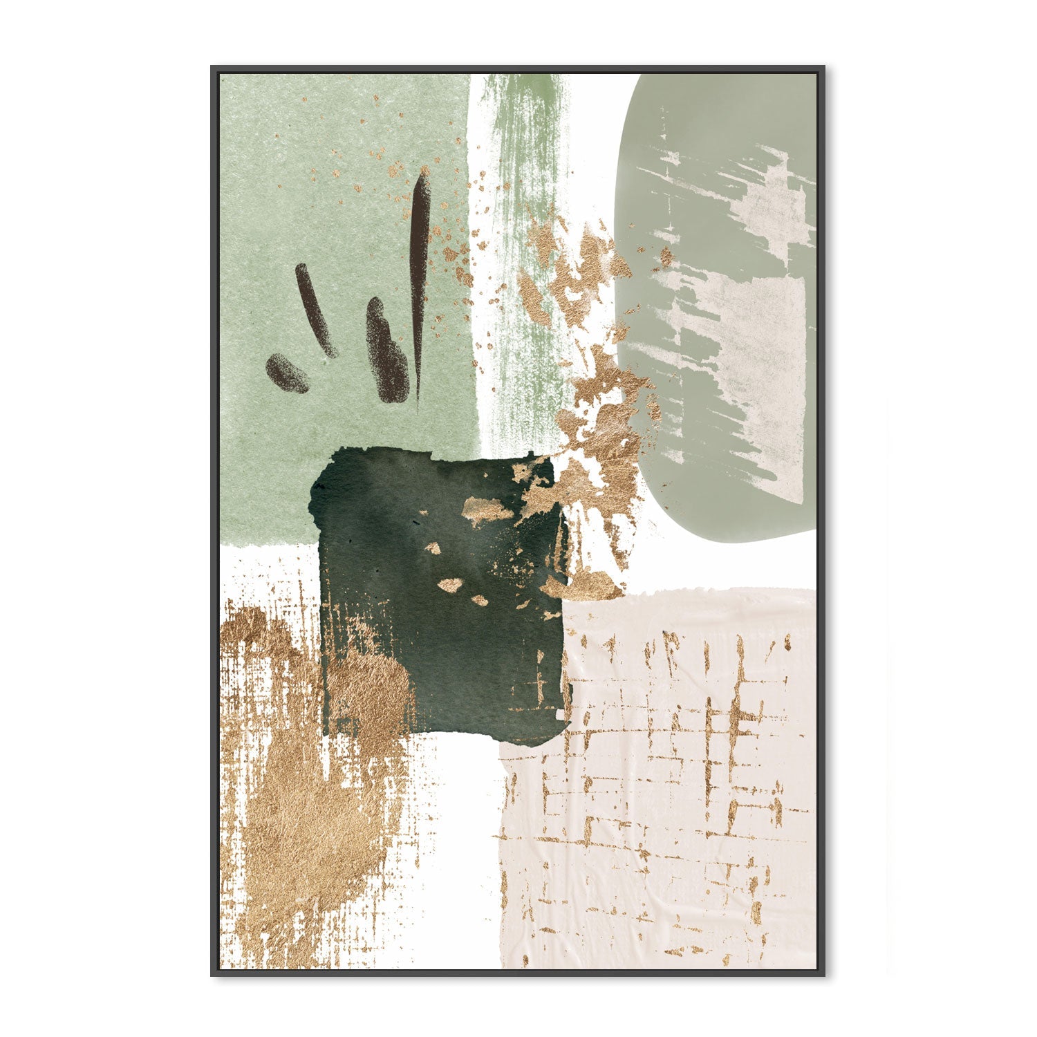 wall-art-print-canvas-poster-framed-Green of Curiosity, Style C , By Sally Ann Moss-3