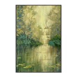 wall-art-print-canvas-poster-framed-Green Pond By The Waterfall , By Ekaterina Prisich-3