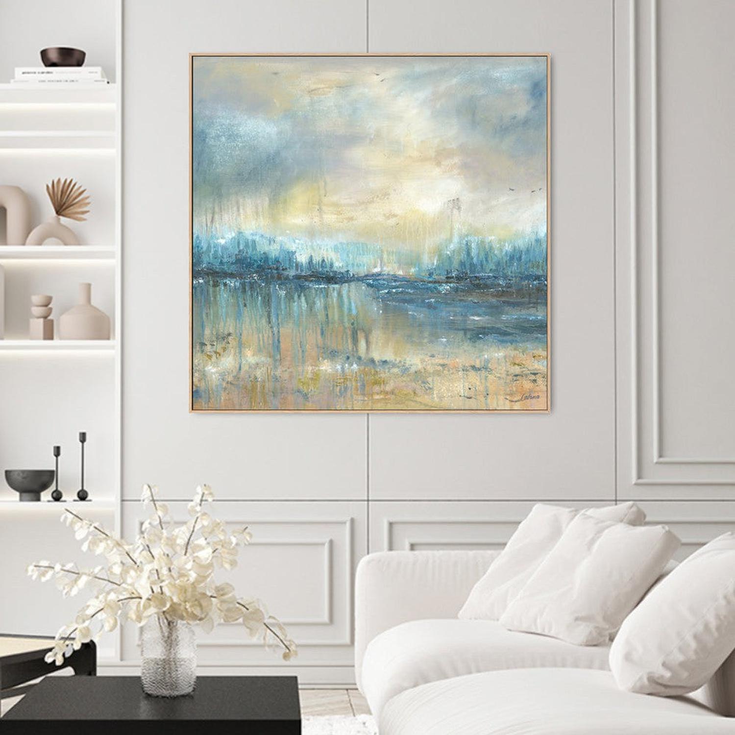 Green Room Acrylic On Canvas 89X94Cm By Karen Cavania Original Artwork