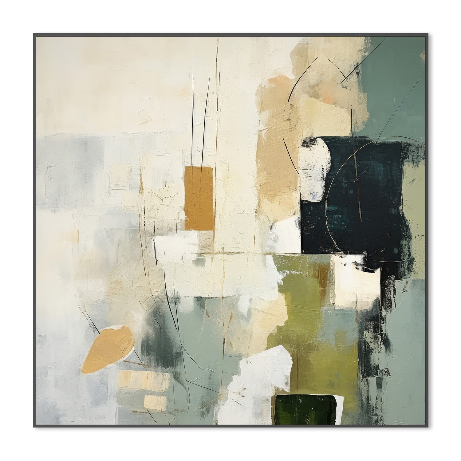 wall-art-print-canvas-poster-framed-Green Spectrum, Style A-3