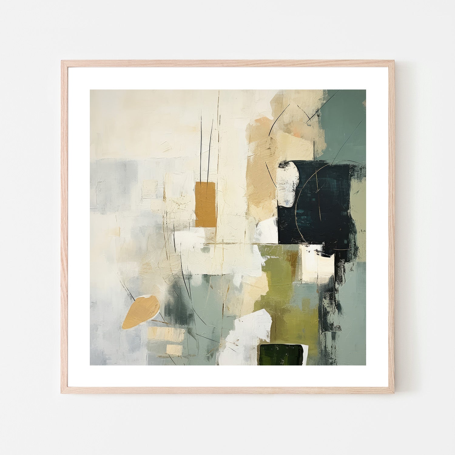 wall-art-print-canvas-poster-framed-Green Spectrum, Style A-6