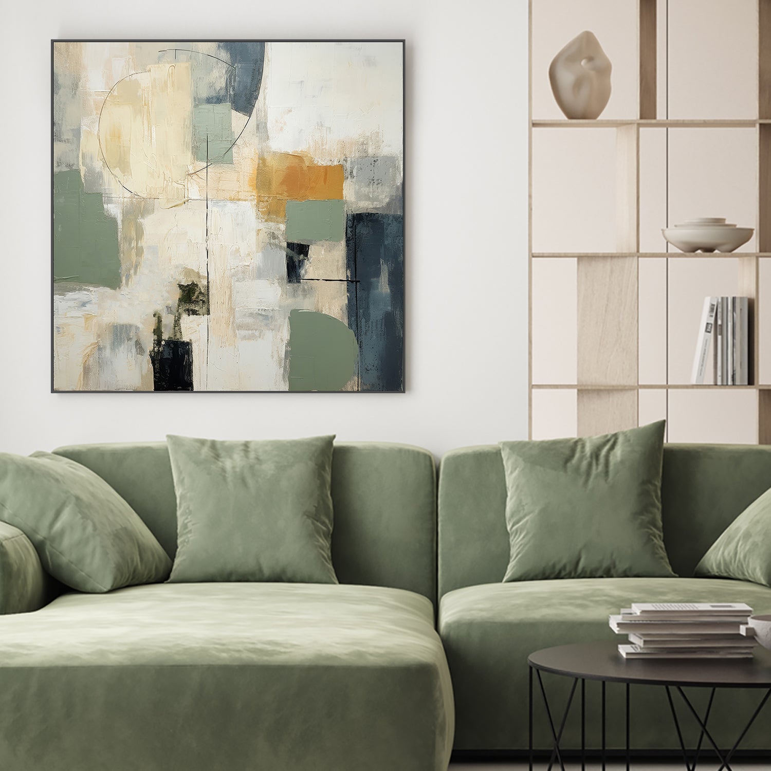 wall-art-print-canvas-poster-framed-Green Spectrum, Style B-2