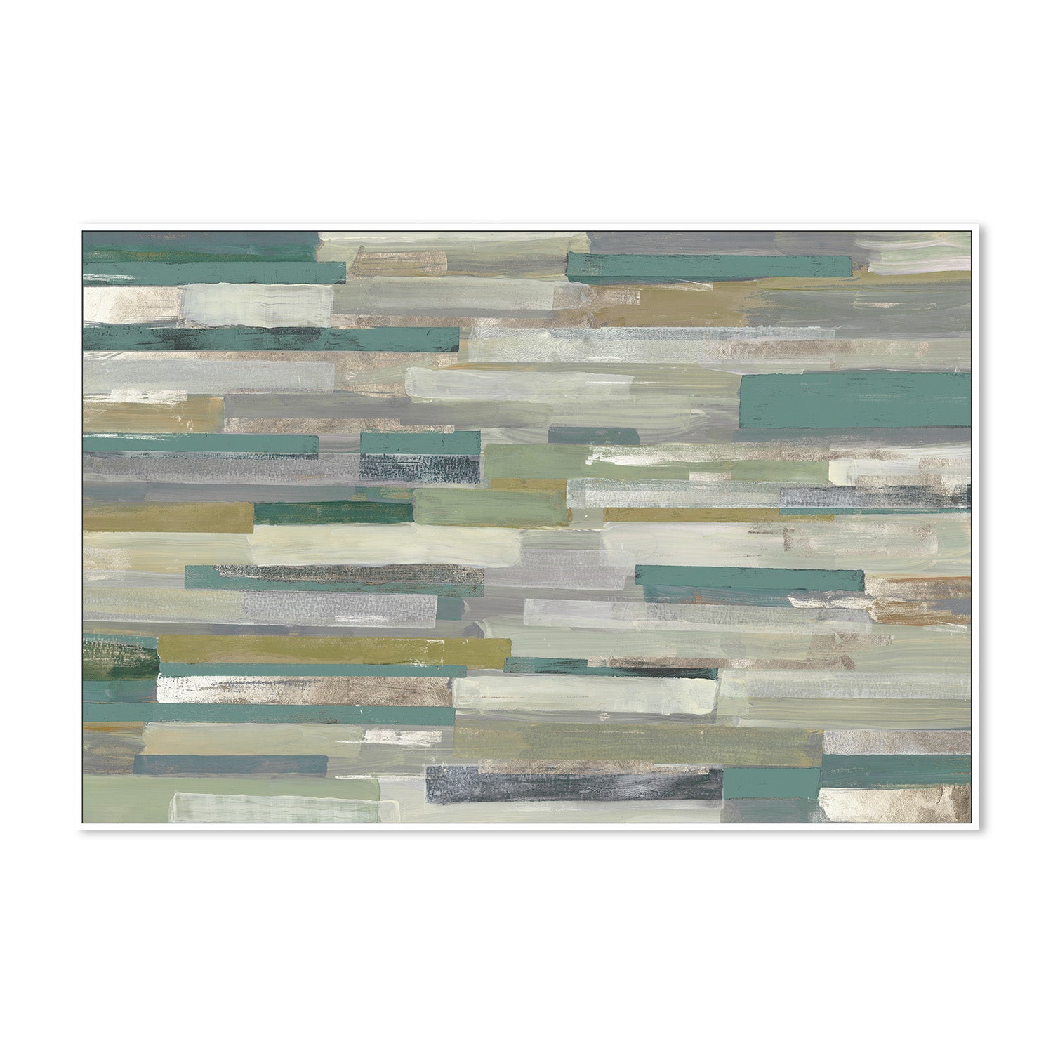 wall-art-print-canvas-poster-framed-Green Stripes-5
