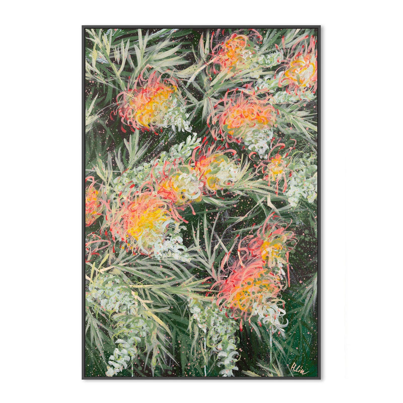 wall-art-print-canvas-poster-framed-Grevillea Peaches and Cream , By Hsin Lin-GIOIA-WALL-ART