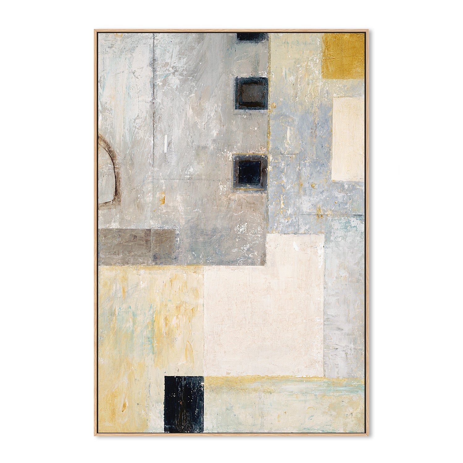 wall-art-print-canvas-poster-framed-Grey City Blocks, Style A , By Chris Mills-4