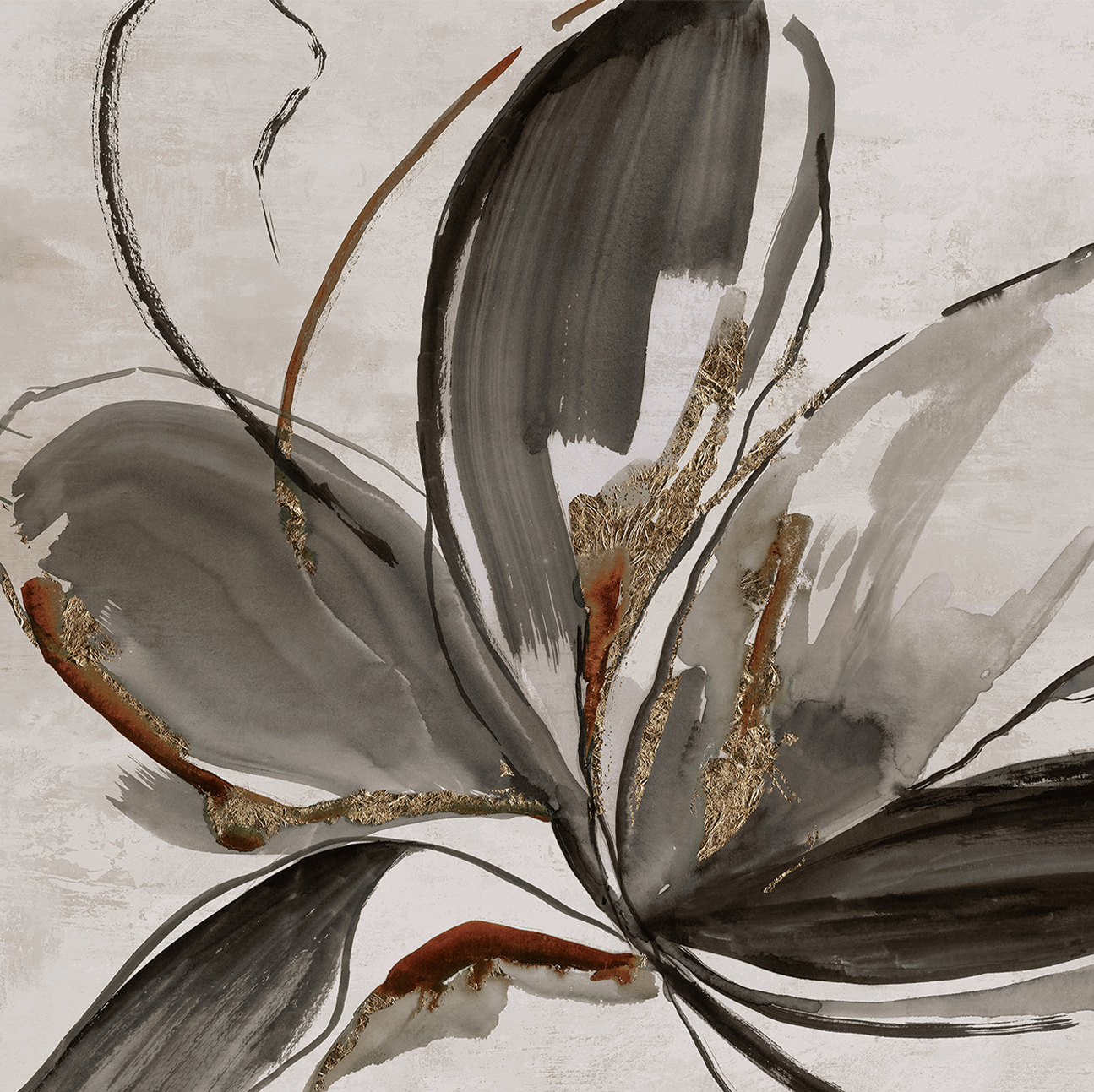 wall-art-print-canvas-poster-framed-Grey Glory, Brown Tone , By Asia Jensen-1