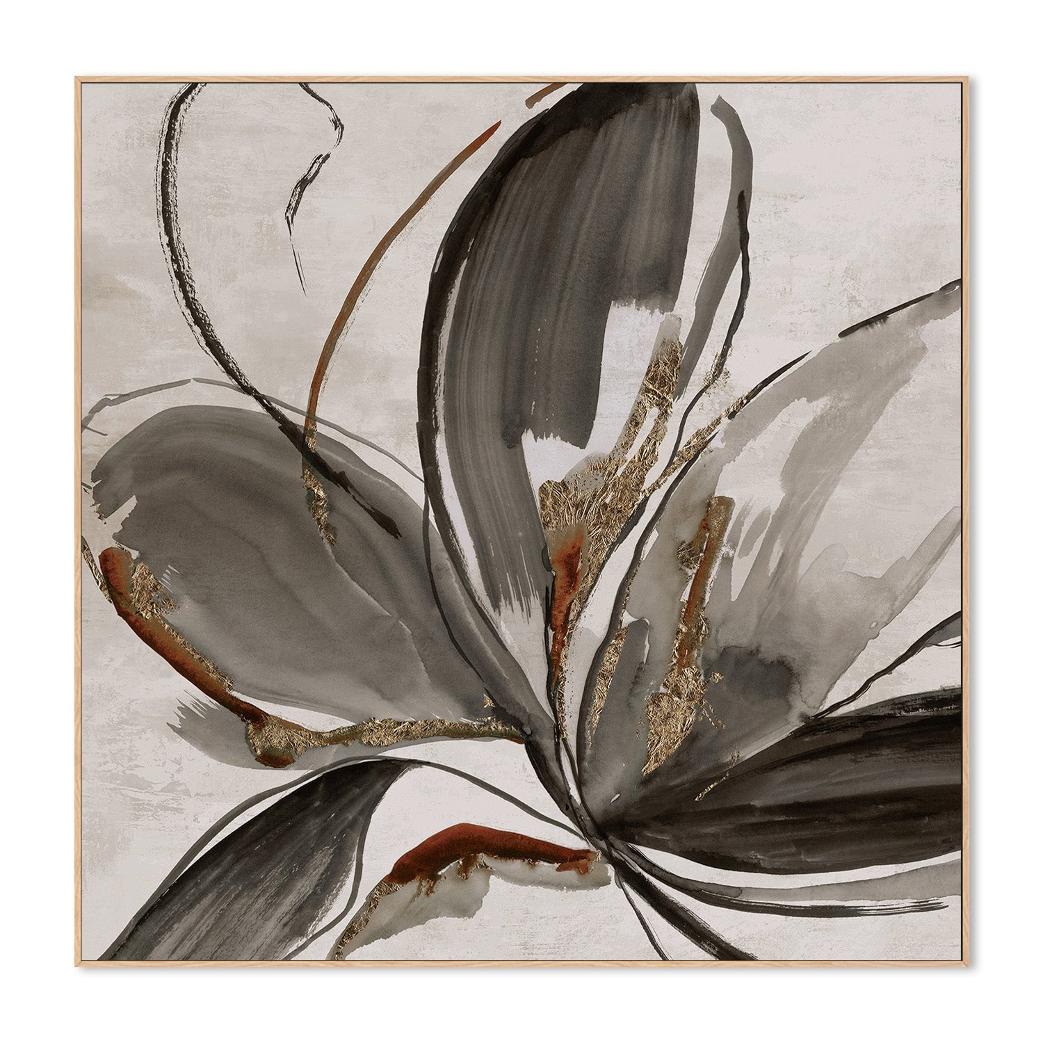 wall-art-print-canvas-poster-framed-Grey Glory, Brown Tone , By Asia Jensen-4