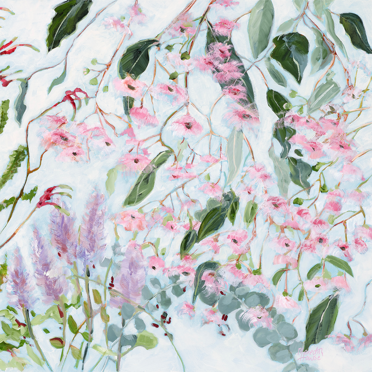 wall-art-print-canvas-poster-framed-Gum Tree Blossom , By Meredith Howse-1