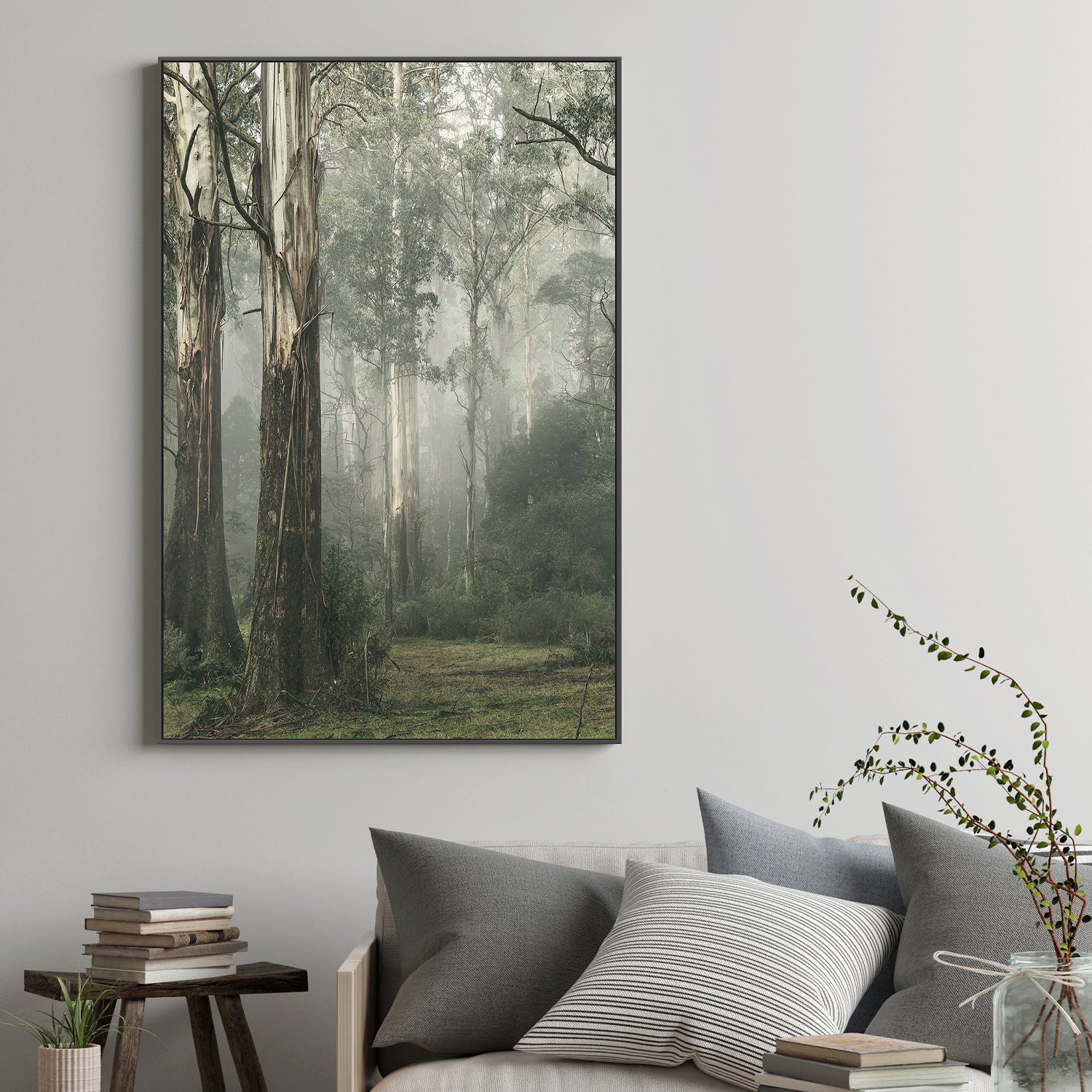wall-art-print-canvas-poster-framed-Gum Tree Forest on a Foggy Winter Day, Whist , By Andrew Paranavitana-8