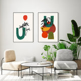 wall-art-print-canvas-poster-framed-Hanging Green, Set Of 2 , By Ejaaz Haniff-GIOIA-WALL-ART