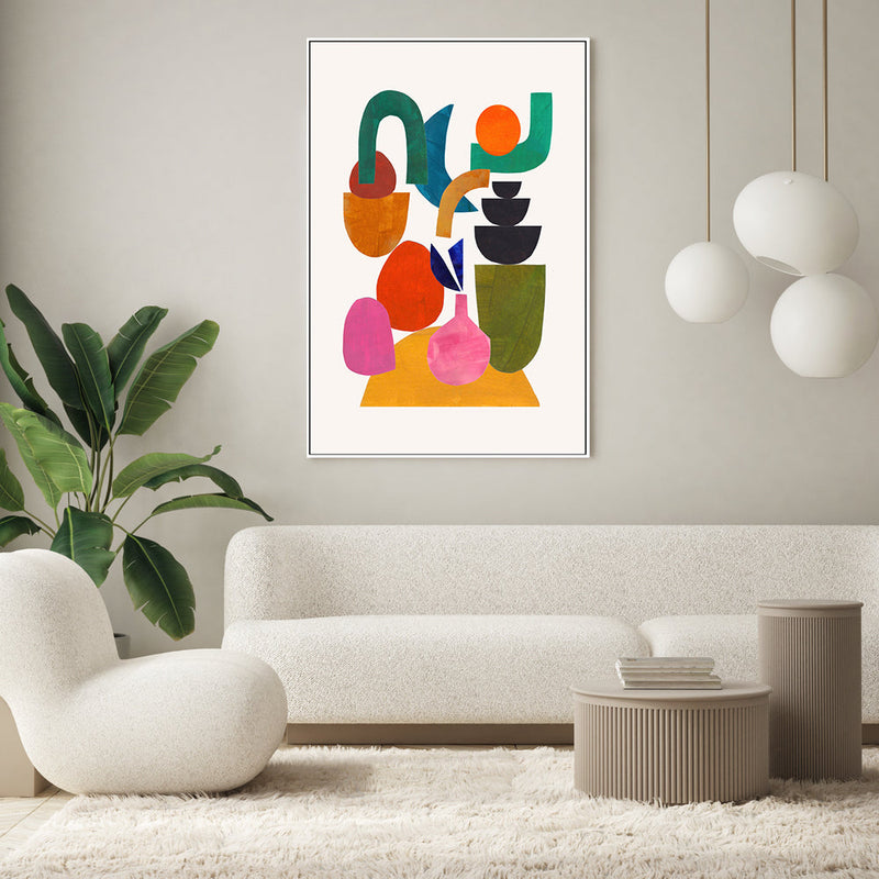 wall-art-print-canvas-poster-framed-Happily Stacked , By Ejaaz Haniff-GIOIA-WALL-ART