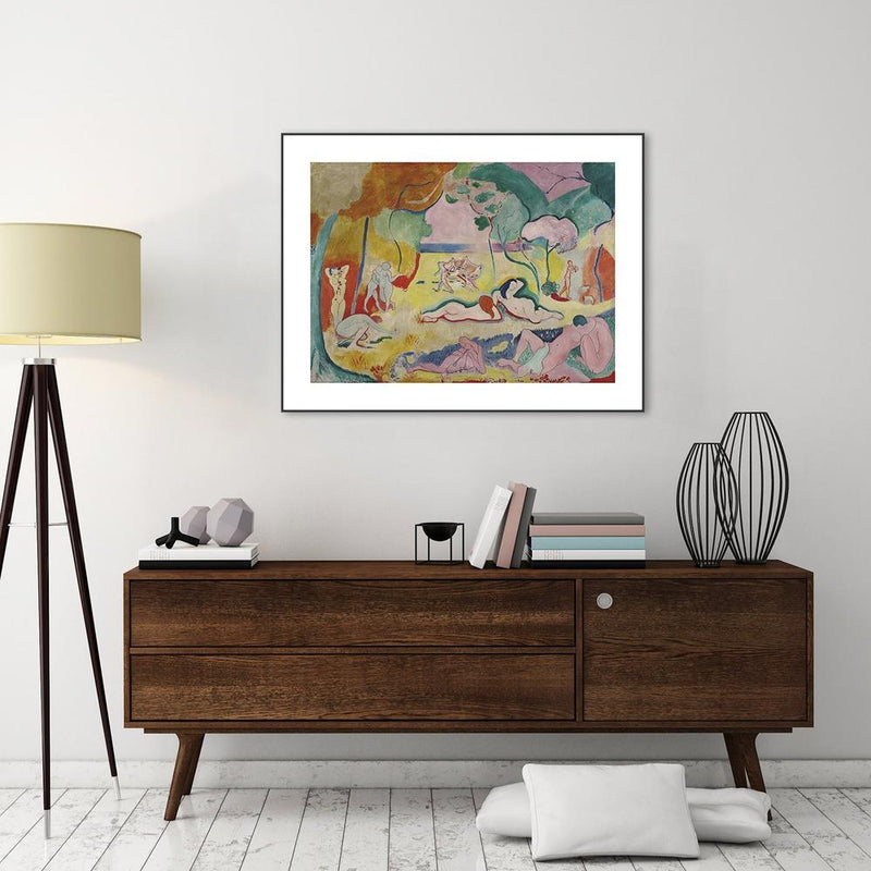 wall-art-print-canvas-poster-framed-Happiness To Live, By Henri Matisse-by-Gioia Wall Art-Gioia Wall Art