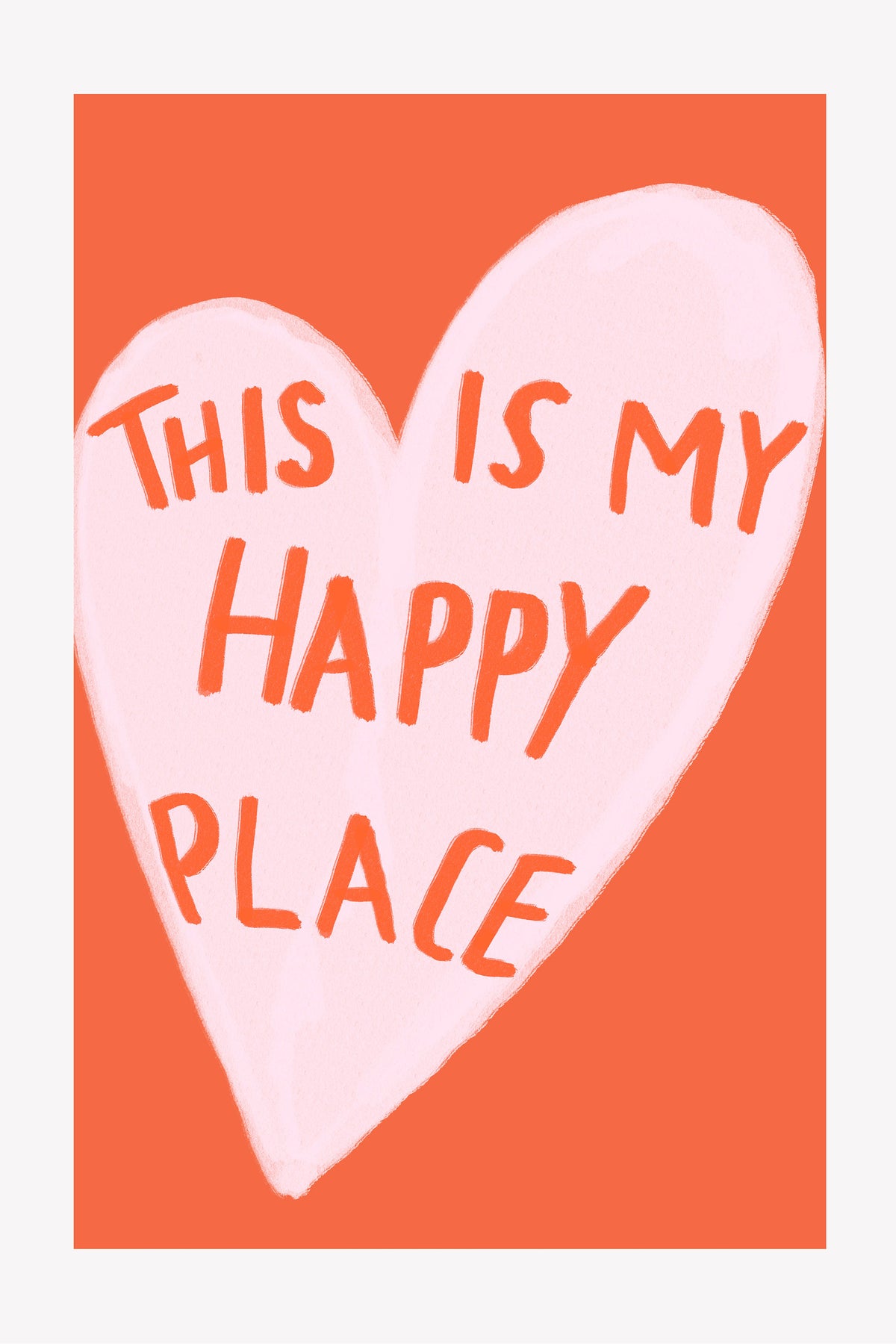 Happy Heart Message|Canvas Wall Art Print,Poster Print