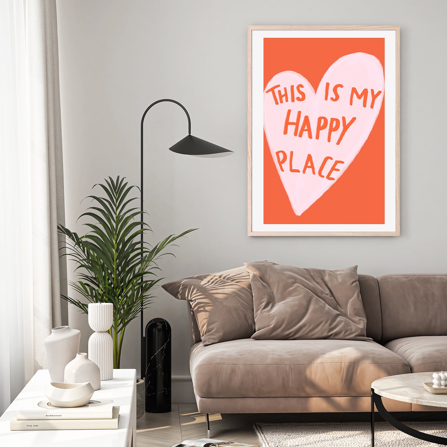 wall-art-print-canvas-poster-framed-Happy Heart Message-9