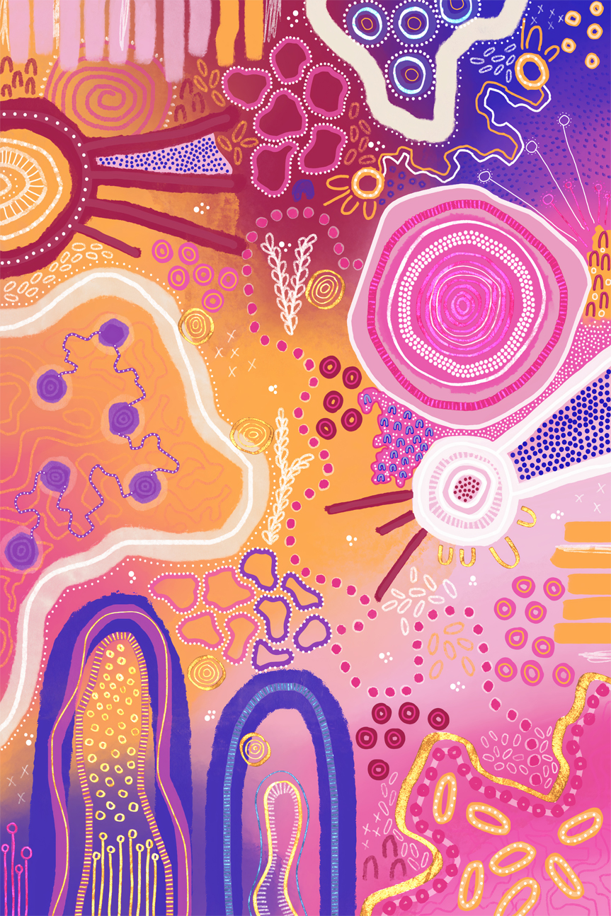 wall-art-print-canvas-poster-framed-Harmony in Colours , By Tulearah Shield-GIOIA-WALL-ART
